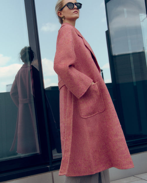 Berry Wool Robe Coat